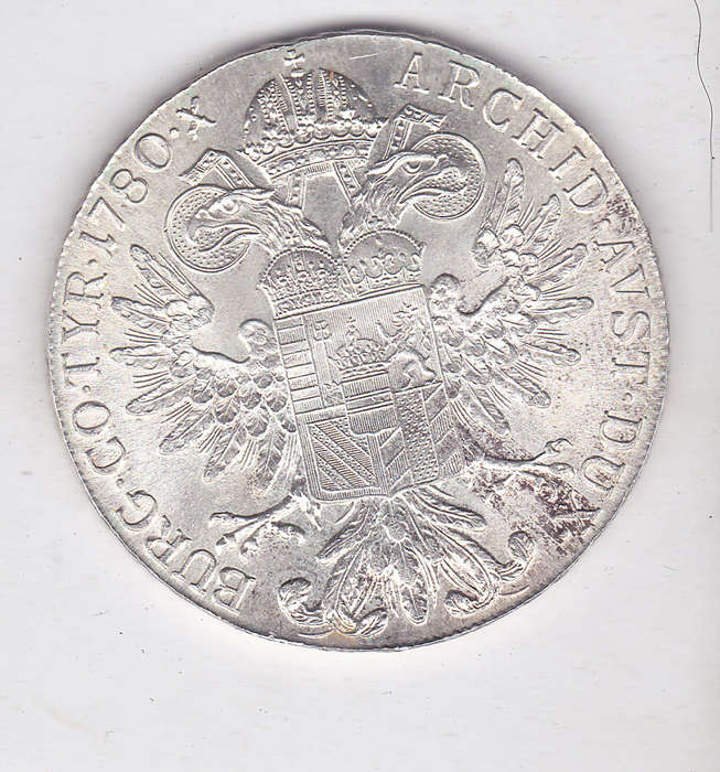 MARIA THERESA CROWN 1780 SILVER HIGH GRADE