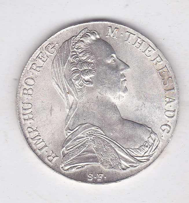 MARIA THERESA CROWN 1780 SILVER HIGH GRADE