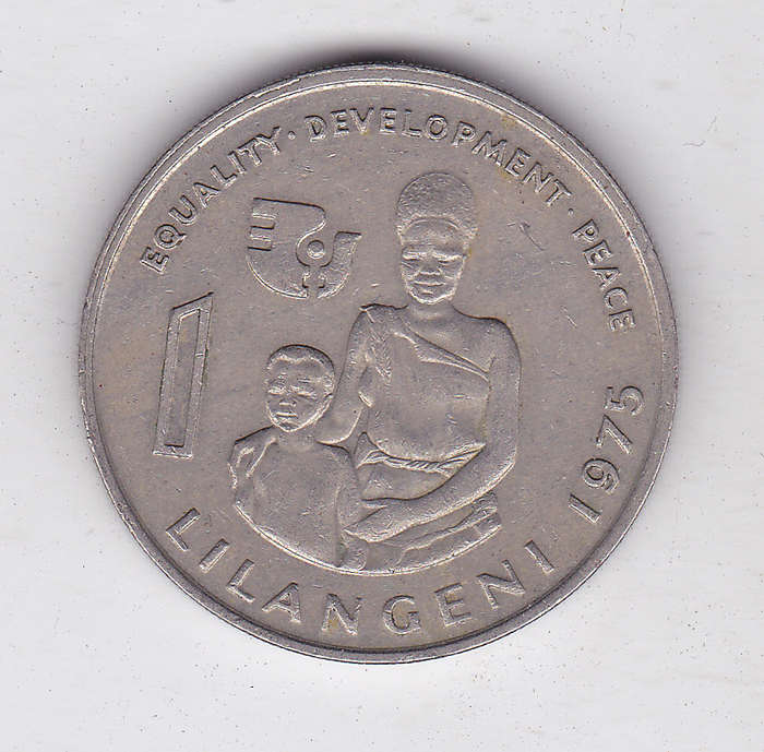 SWAZILAND 1 LILANGENI 1975 EQUALITY DEVELOPMENT PEACE HIGH GRADE