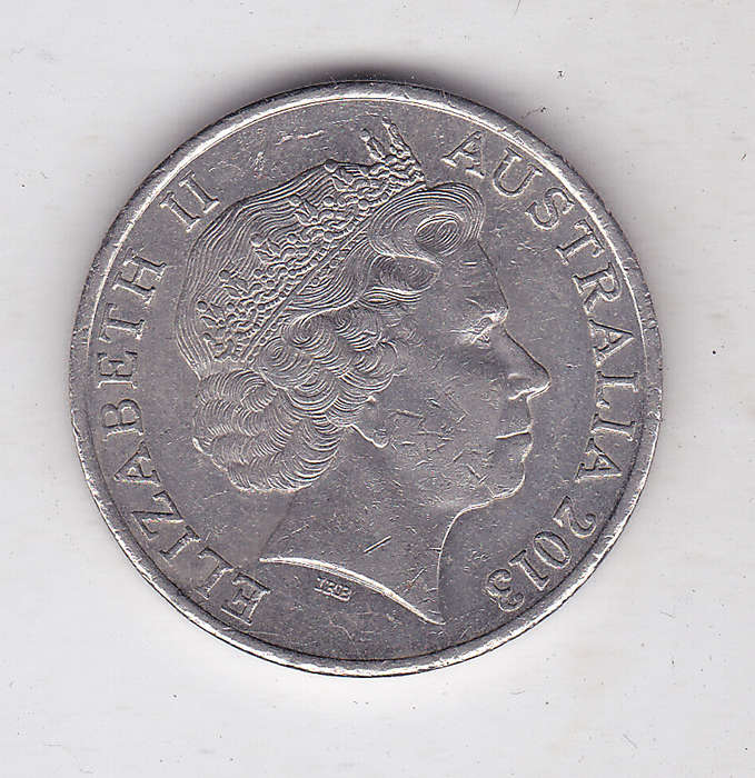 AUSTRALIA 20 CENTS CENTENARY OF CANBERRA 1913-2013 HIGH GRADE