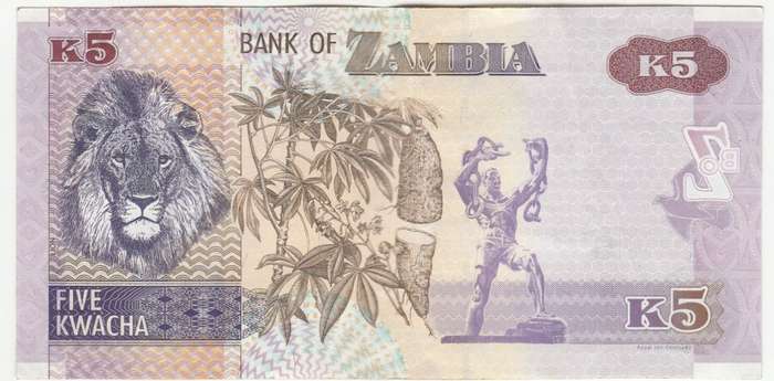 ZAMBIA 5 KWACHA 2015