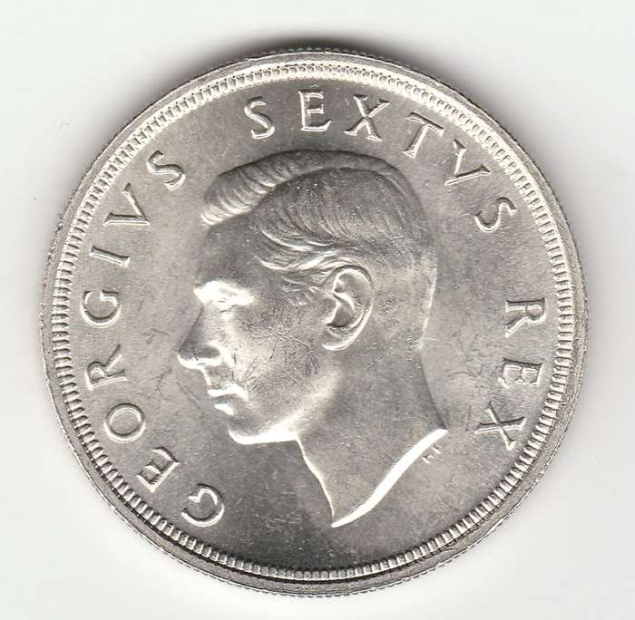 SOUH AFICA 5 SHILLINGS 1948 UNC