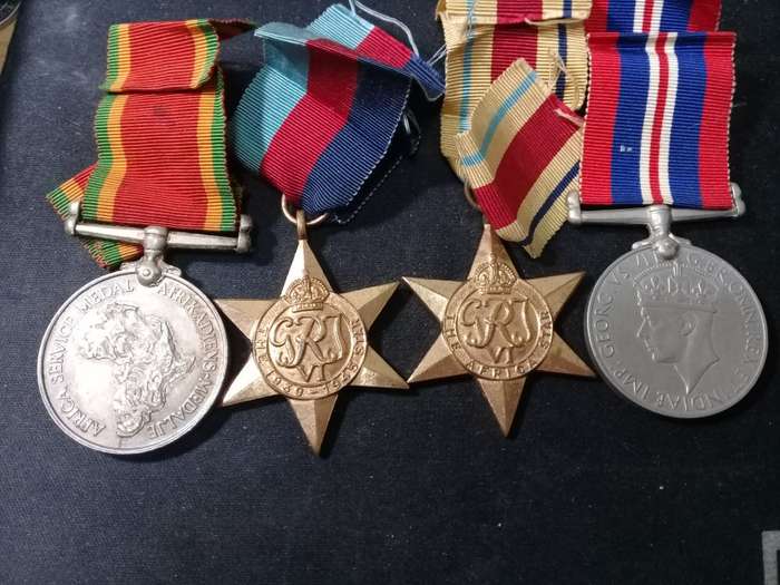 SOUTH AFRICA WWII GROUP 5988 J.B.STONE - F/S WITH RIBBON