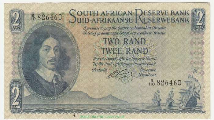 SOUTH AFRRICA R2 RISSIK B110 826460 AUNC 1962