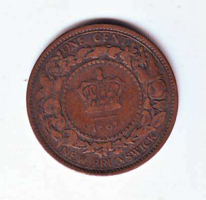 NEW BRUNSWICK ONE CENT 1861