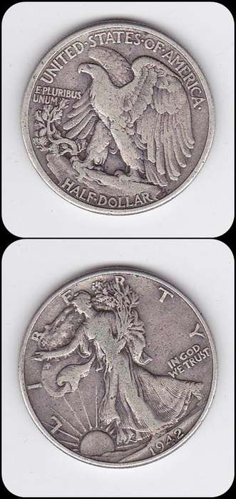 USA HALF DOLLAR 1942 - SILVER