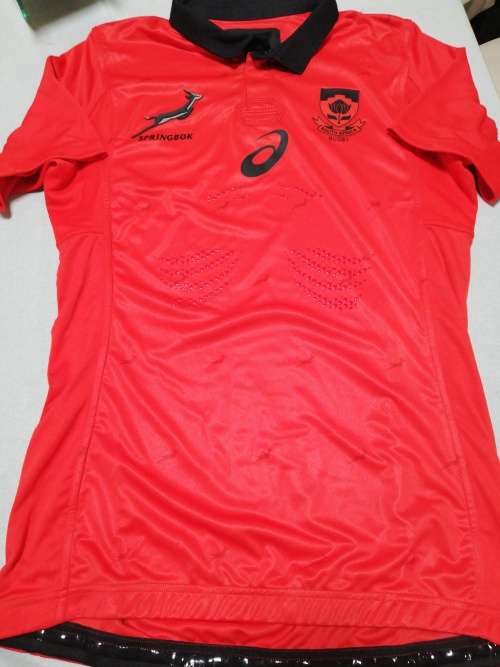 Springbok Players Issue Match Jersey Red vs Argentina Size L
