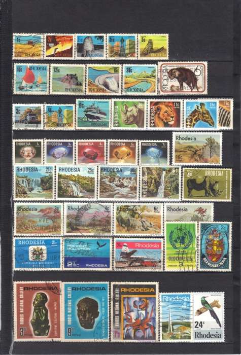 RHODESIA MIXED LOT.