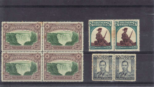 BLOCK OF 4 WATERFALLS & 2X DOUBLES. GOOD CONDITION.