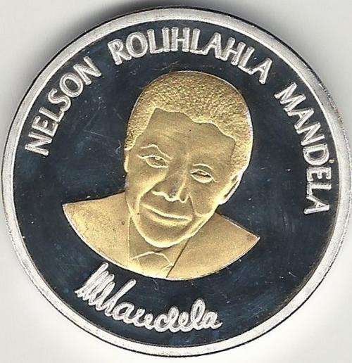 Silver Nelson Mandela Robben Island 1oz Silver Clad Coin
