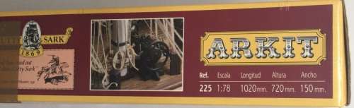 Cutty Sark 1:78 scale model. Box has been opened but small contents still within sealed packets