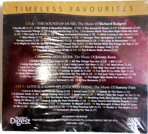 Timeless Favourites - With a Song In My Heart Triple CD Sealed (Richard Rodgers, Jerome Kern, Fain)