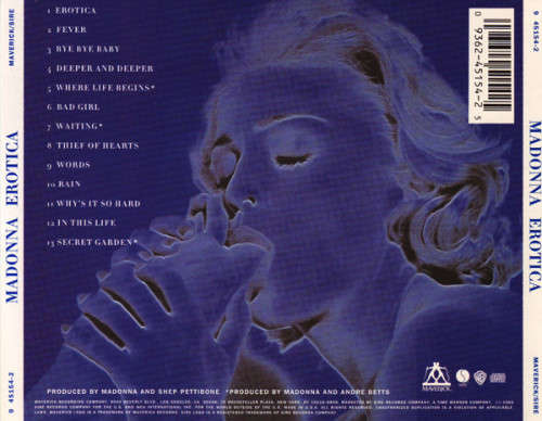 Madonna - Erotica CD US Import