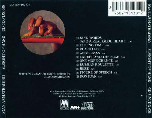 Joan Armatrading - Sleight of Hand CD Import