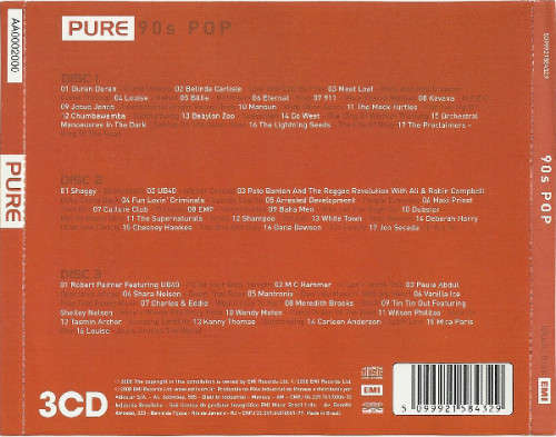 Pure 90s Pop - Various Triple CD