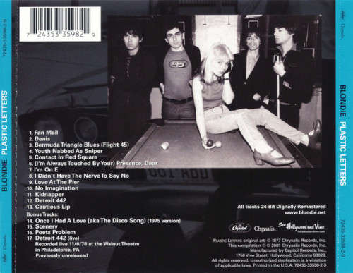 Blondie - Plastic Letters CD Import Bonus Tracks