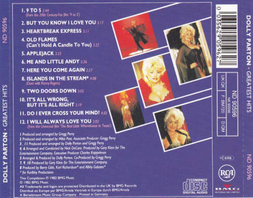 Dolly Parton - Greatest Hits CD Import