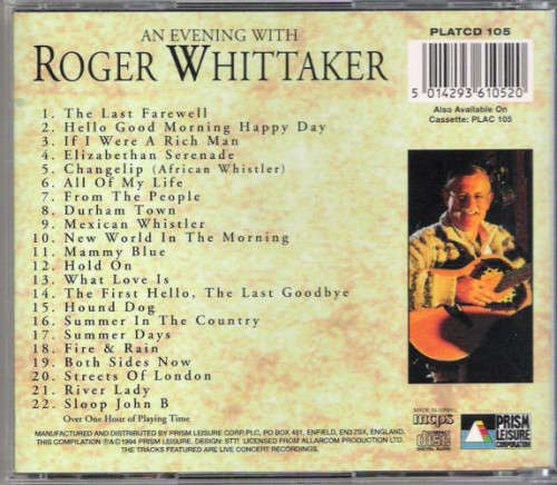 Roger Whittaker - An Evening With CD Import