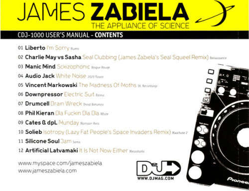 James Zabiela - Appliance of Science CD Import Sealed