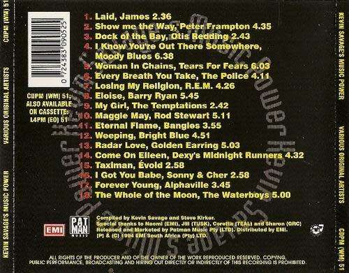 Various - Kevin Savage`s Music Power CD
