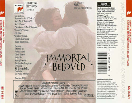 Immortal Beloved - Soundtrack CD Import