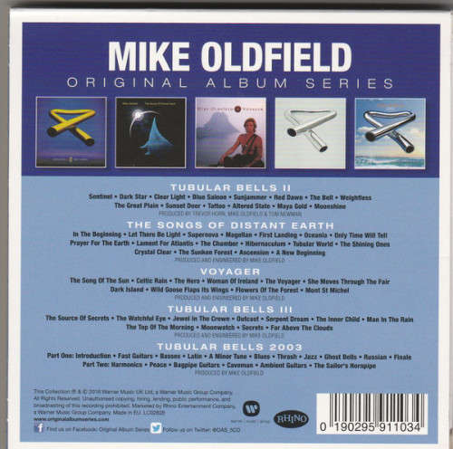Mike Oldfield - Original Album Series 5x CD Box Set