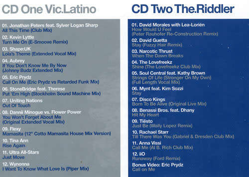 The Riddler & Vic Latino - Ultra.Dance 06 Double CD Import