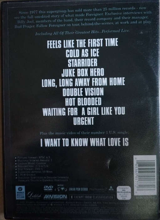 Foreigner - Foreigner Story (Feels Like The First Time) DVD Import