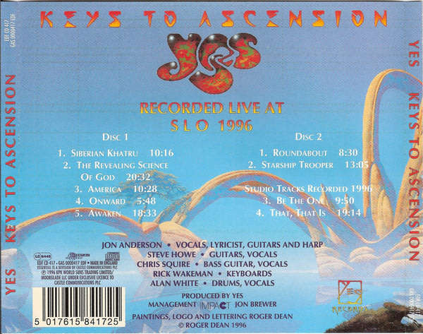 Yes - Keys To Ascension Double CD Import