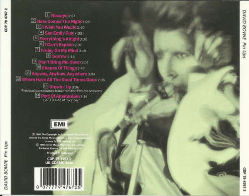 David Bowie - Pinups CD Import