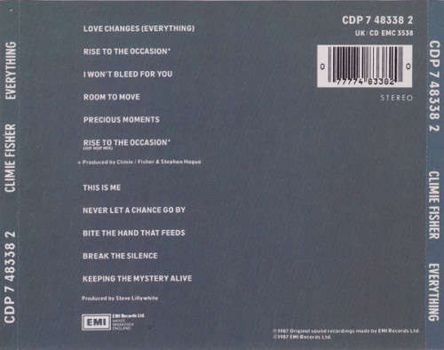 Climie Fisher - Everything CD Import