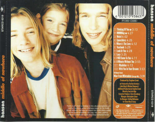 Hanson - Middle of Nowhere CD