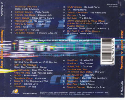 Various - Bass Beats and Melody Double CD Import