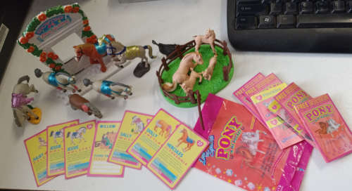 Vintage Pony In My Pocket Toy Figurines, Cards (Set) Rare Joblot