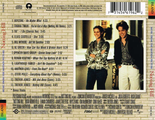 Various - Notting Hill Soundtrack CD Import