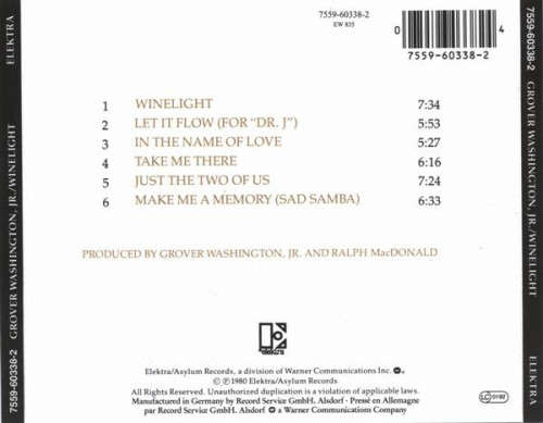 Grover Washington, Jr. - Winelight CD Import
