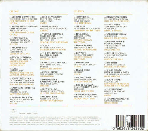 Various - Number One Musicals Album Double CD Import