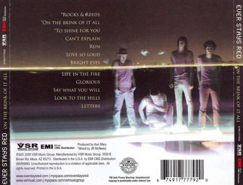 Ever Stays Red - On the Brink of It All CD Import