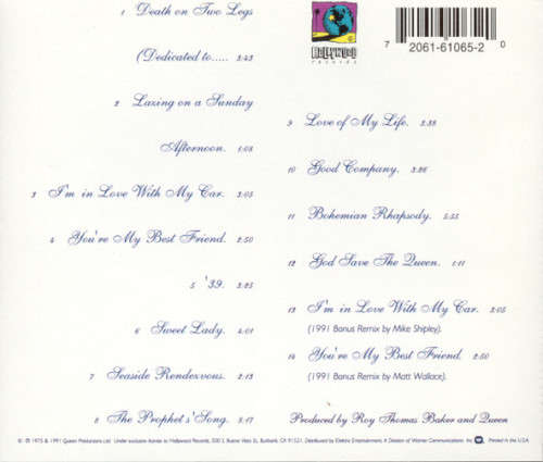 Queen - A Night At the Opera CD Import
