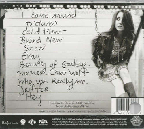 Amie Miriello - I Came Around CD Import