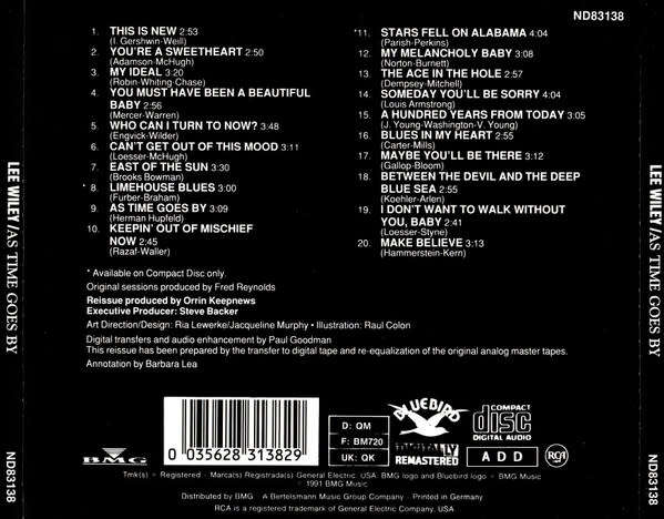 Lee Wiley - As Time Goes By CD Import