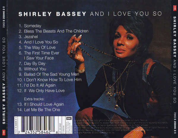 Shirley Bassey - And I Love You So CD Import