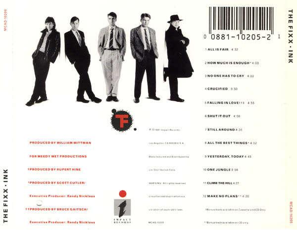 The Fixx - Ink. CD Import