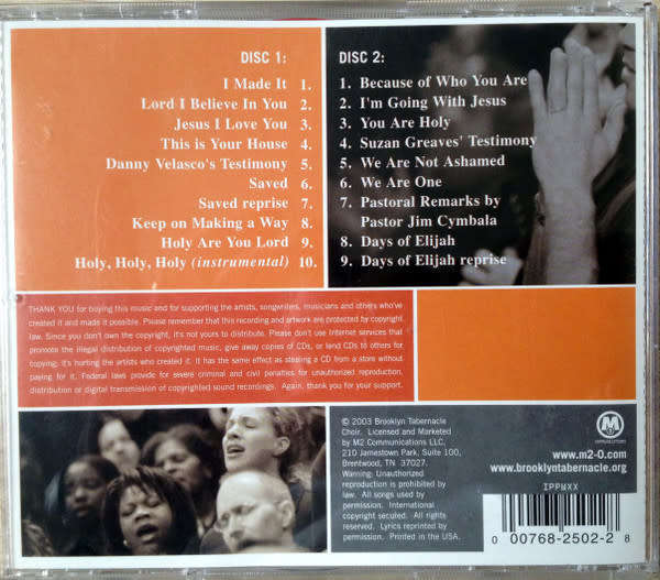 Brooklyn Tabernacle Choir - Live...This Is Your House Double CD Import
