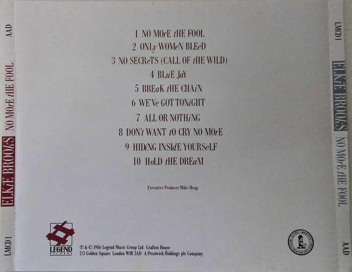 Elkie Brooks - No More the Fool CD Import