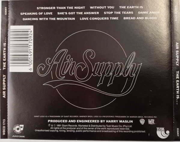 Air Supply - The Earth Is... CD