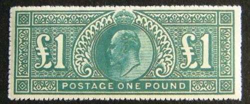 KEV11 1 POUND GREEN SUPERB MINT COPY CV R25,000 SPACE FILLER