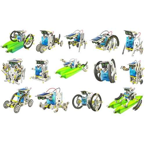 WEEKEND SPECIAL!!! 14 in 1 Solar DIY Educational Robot Kit for intelligent kids