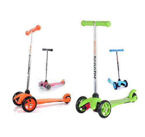 3 Wheel Kids Scooter, Assorted Colours 3yrs - 6yrs - Blue, Pink , Green