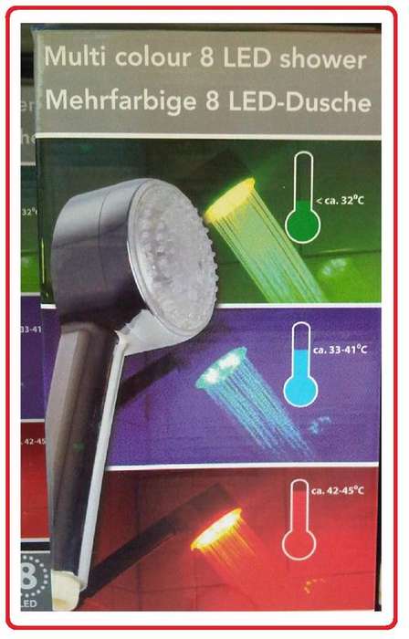 Multi Color 8 LED Shower - NEW!!! BULK PRICES AVAILABLE!!!